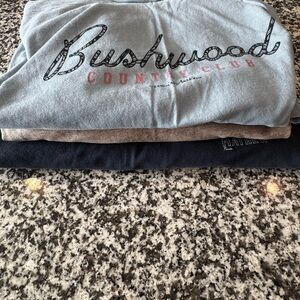 Travis Mathew Blue and Gray Short Sleeve Tees